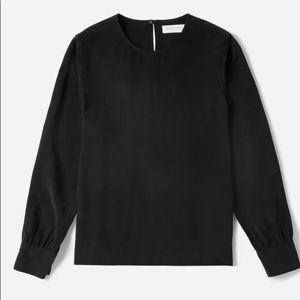 Everlane Black Silk Blouse